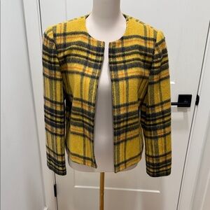 Yellow Plaid (Clueless)Women's Wool Blend Jacket